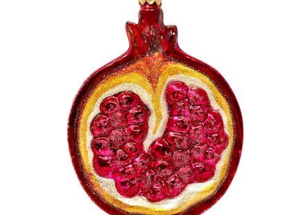 Pomegranate Glass Fruit Ornament