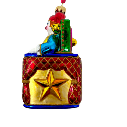 Pop! Jack In The Box Toy Polish Glass Christmas Ornament
