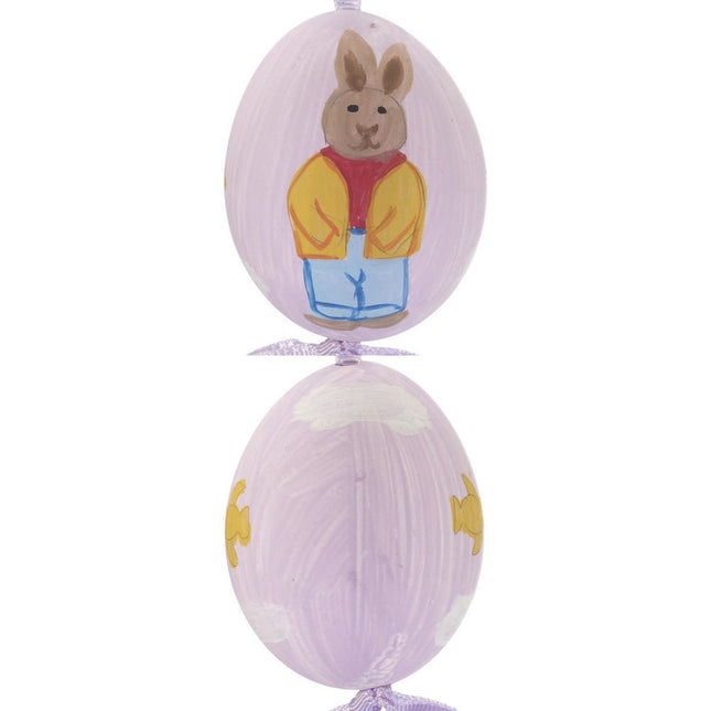 Boy Bunny Easter Egg Personalized Ornament