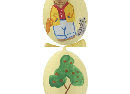 decorative boy bunny easter egg - yellow christmas ornament – Christmas ornament, holiday tree decoration or gift