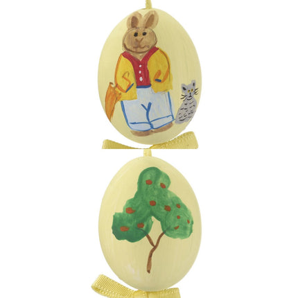 Boy Bunny Easter Egg Personalized Ornament