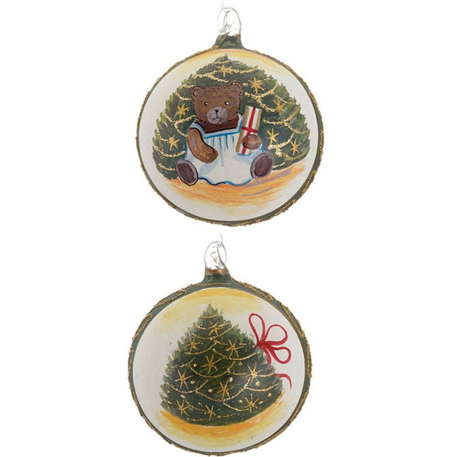 holiday christmas tree teddy bear - sitting bear christmas ornament – Christmas ornament, holiday tree decoration or gift