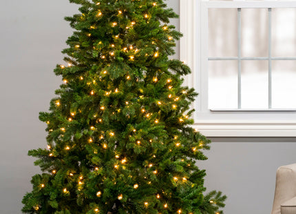 Prelit Calgary Spruce Christmas Tree with Warm White Lights