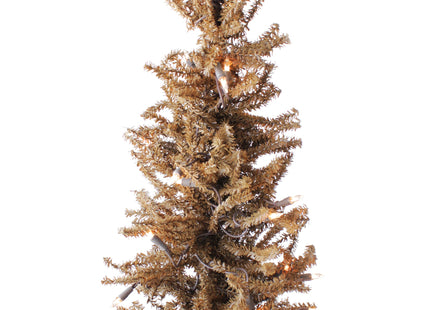 2' Pre-Lit Brown Burlap Base Christmas Tree