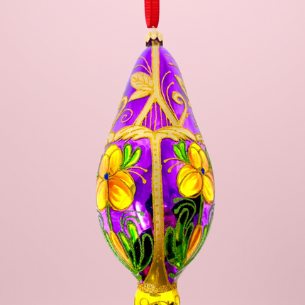 Primrose Gardens Polish Glass Ornament