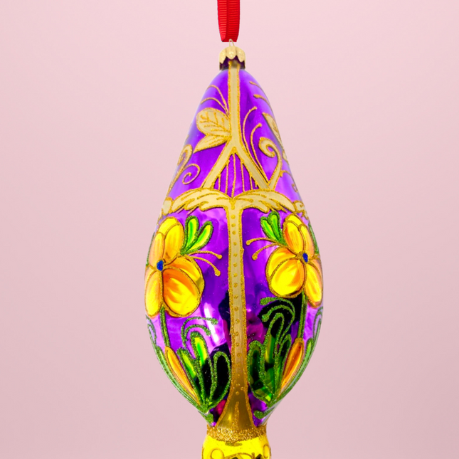 Primrose Gardens Polish Glass Ornament