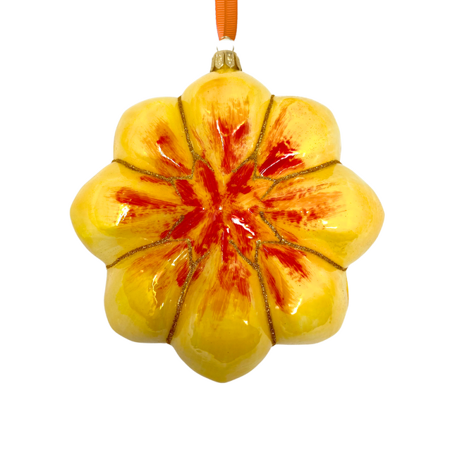Pucker Up Buttercup Polish Glass Ornament