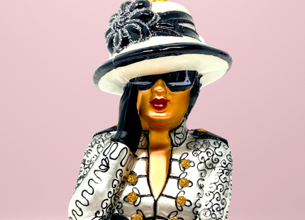 Coco Polish Glass Christmas Ornament (White)