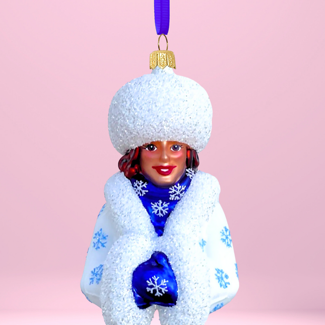 Corinna Glass Christmas Ornament