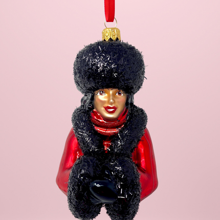 Ebby Glass Christmas Ornament