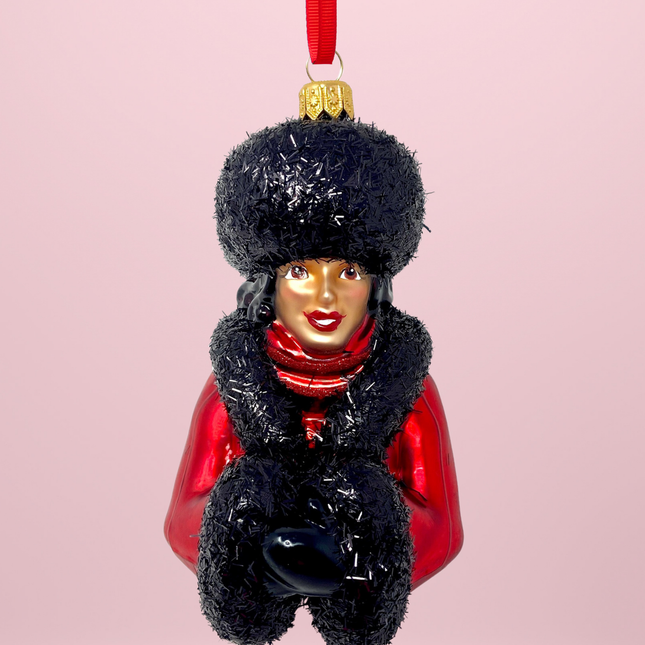 Ebby Glass Christmas Ornament