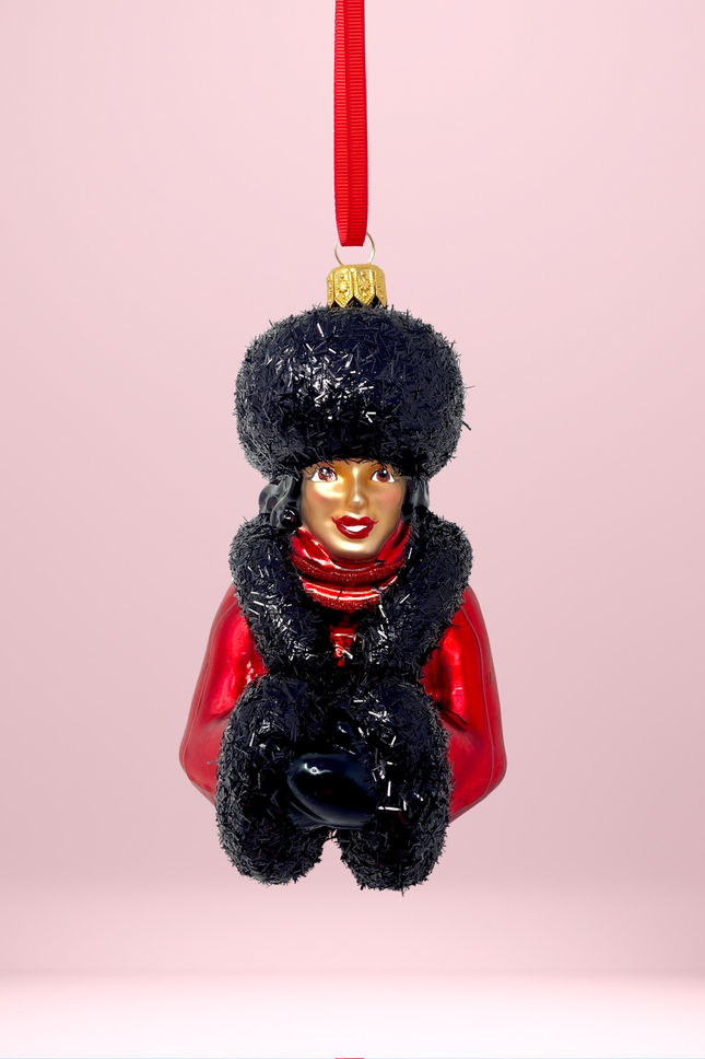 Ebby Glass Christmas Ornament