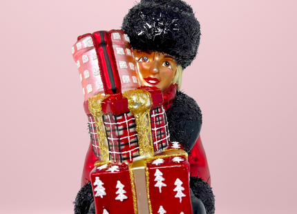 Heather Glass Christmas Ornament (Blond)