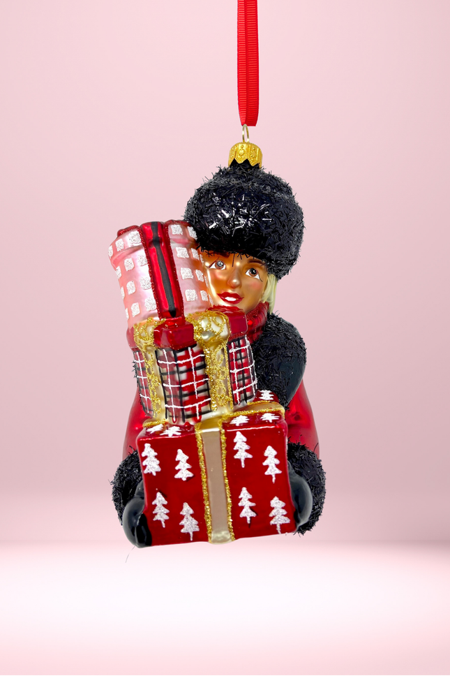 Heather Glass Christmas Ornament (Blond)