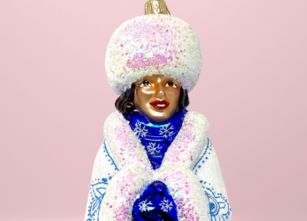 Sarah Glass Christmas Ornament