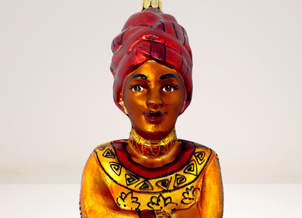 Tracey African Glass Christmas Ornament