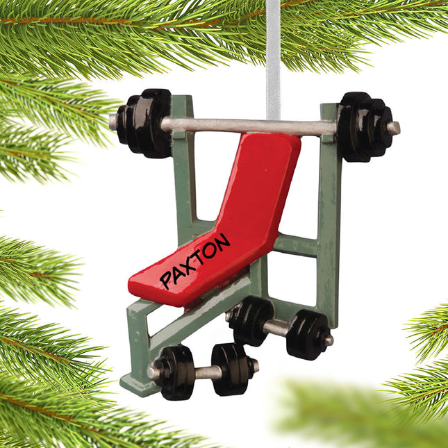 Workout Bench Press Ornament