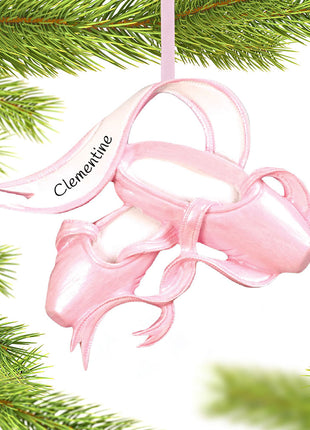 Ballet Shoes Ornament  by POLARX Ornament