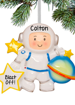 Space Astronaut with Planet Ornament  by POLARX Ornament
