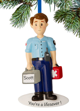 EMT / First Responder Ornament  by POLARX Ornament