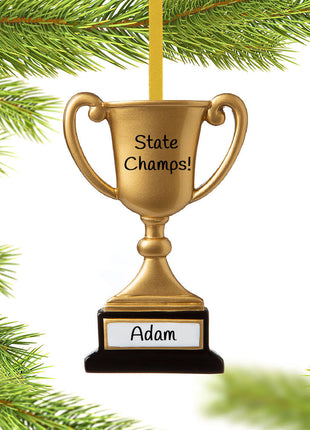 Trophy Cup on Stand Ornament  by POLARX Ornament