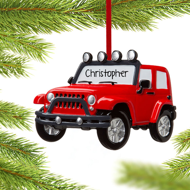keepsake personalized jeep 4x4 christmas ornament – Christmas ornament, holiday tree decoration or gift