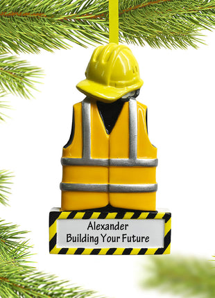 Construction Uniform Ornament  by POLARX Ornament