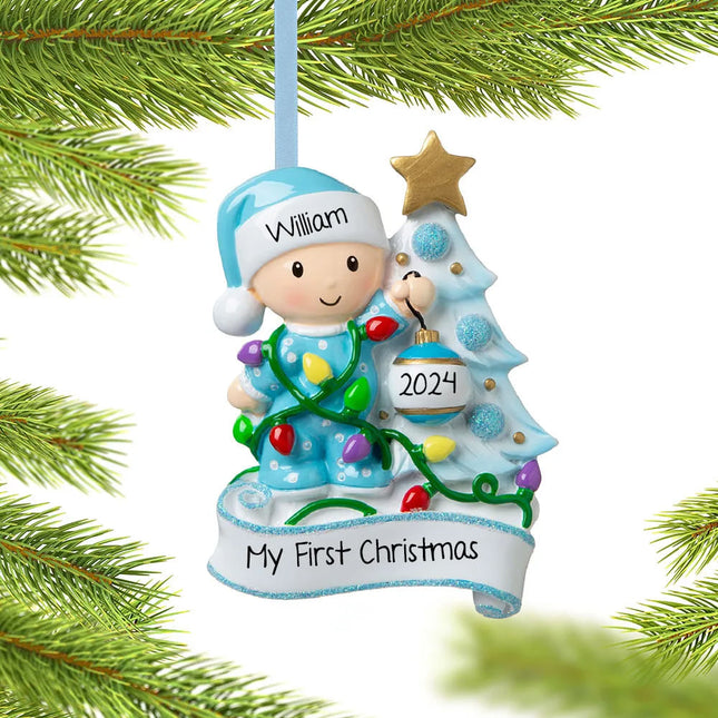 Baby Boy or Girl Decorating Tree Personalized Ornament