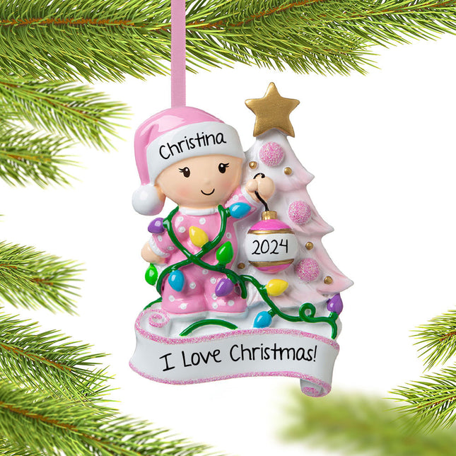 Baby Boy or Girl Decorating Tree Personalized Ornament