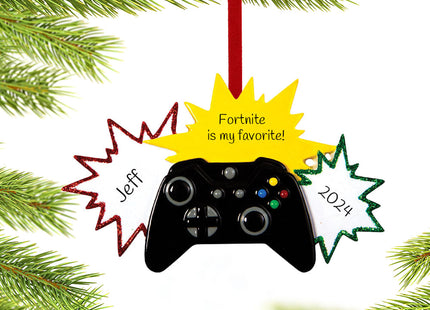 engraved personalized star video game player christmas ornament – Christmas ornament, holiday tree decoration or gift