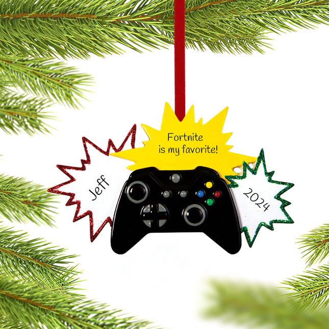 engraved personalized star video game player christmas ornament – Christmas ornament, holiday tree decoration or gift