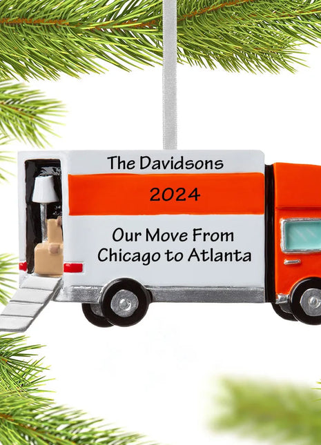 Moving Van Ornament  by POLARX Ornament