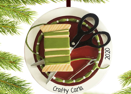 decorative personalized sewing christmas ornament – Christmas ornament, holiday tree decoration or gift