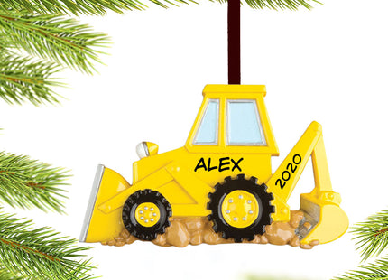personalized personalized bulldozer christmas ornament – Christmas ornament, holiday tree decoration or gift
