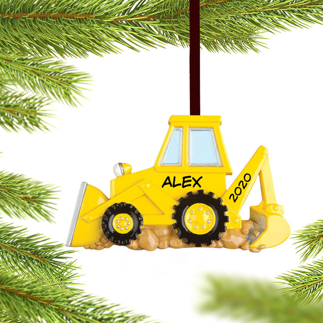 personalized personalized bulldozer christmas ornament – Christmas ornament, holiday tree decoration or gift
