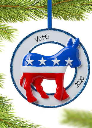Democratic Donkey Ornament  by POLARX Ornament
