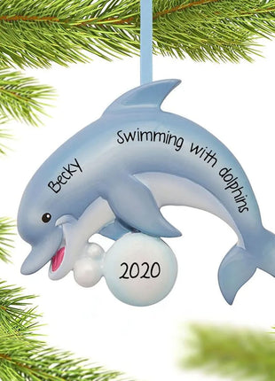 Dolphin Ornament  by POLARX Ornament