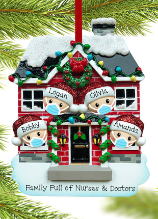 family full of nurses and doctors Ornament  by OS POLARX Ornament