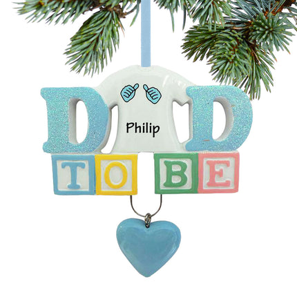 decorative personalized baby's first - dad to be christmas ornament – Christmas ornament, holiday tree decoration or gift