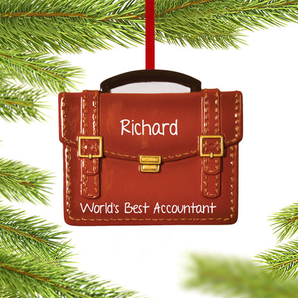 holiday personalized occupation brief case christmas ornament – Christmas ornament, holiday tree decoration or gift