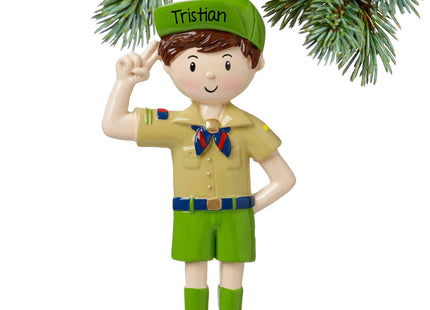 keepsake personalized boy scout christmas ornament – Christmas ornament, holiday tree decoration or gift
