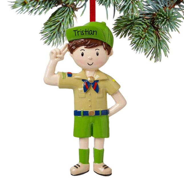 keepsake personalized boy scout christmas ornament – Christmas ornament, holiday tree decoration or gift