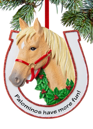 palomino horse Ornament  by POLARX Ornament