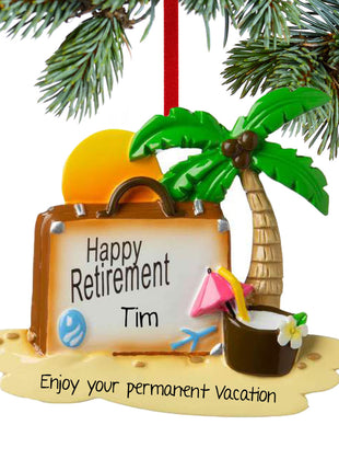 Happy Retirement Ornament  by POLARX Ornament