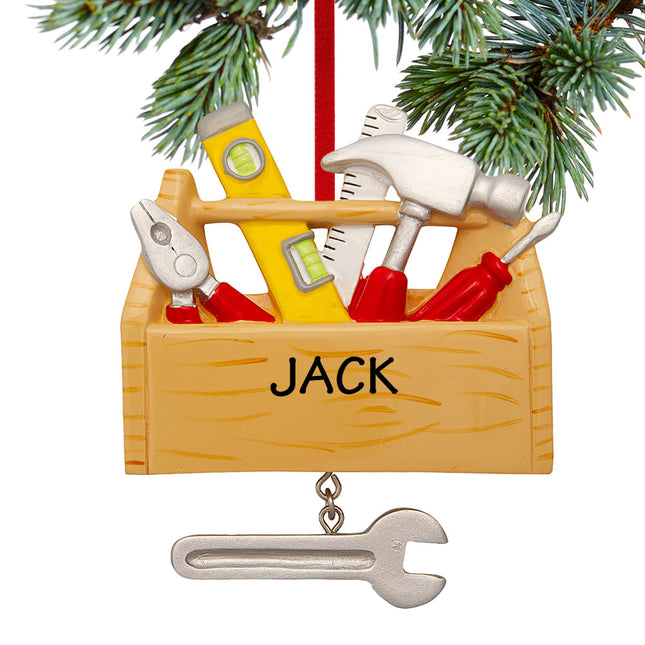 keepsake personalized tool chest christmas ornament – Christmas ornament, holiday tree decoration or gift