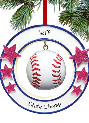 Baseball Ornament  by POLARX Ornament