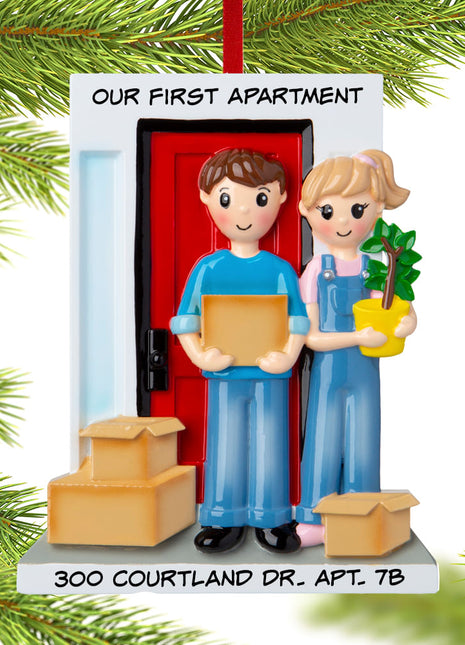 Couple Moving in Together Ornament  by POLARX Ornament