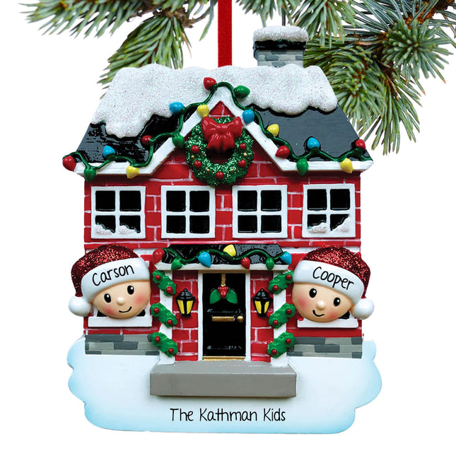 keepsake personalized new house couple christmas ornament – Christmas ornament, holiday tree decoration or gift