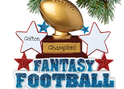 personalized personalized fantasy football christmas ornament – Christmas ornament, holiday tree decoration or gift