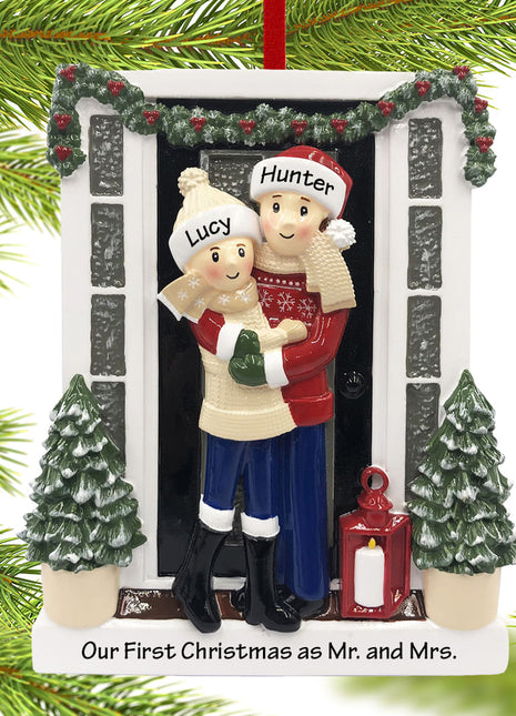 Farm House Couple Ornament  by POLARX Ornament